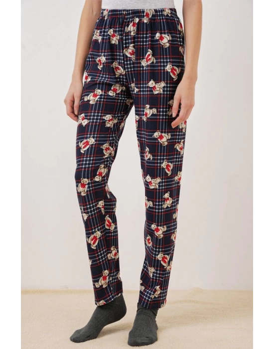 4323 Desenli Pijama Altı  Lacivert