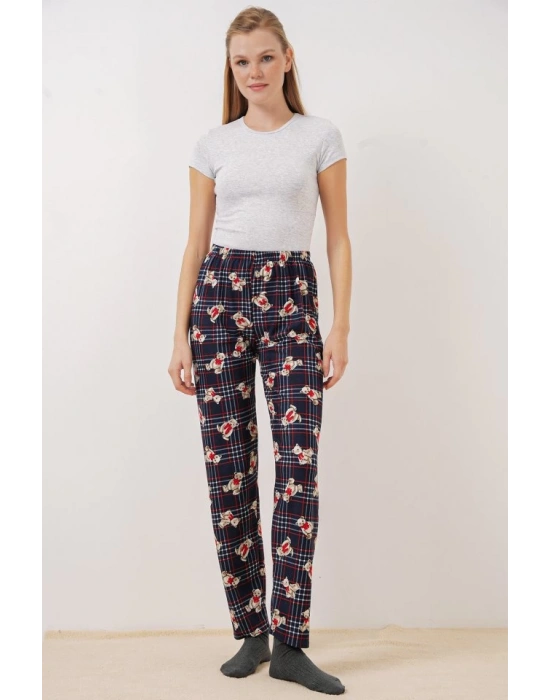 4323 Desenli Pijama Altı  Lacivert