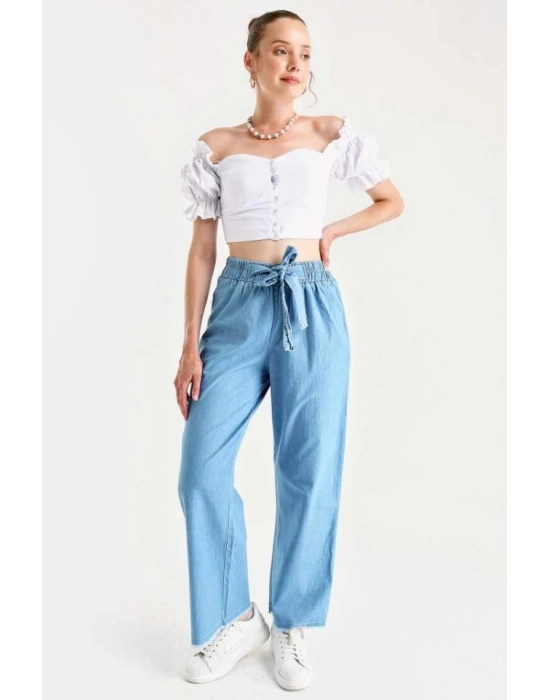 6469 BOL PAÇA JEANS PANTOLON  Mavi