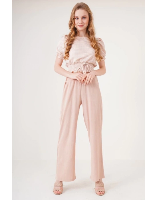 6543 Örme Pantolon  Bisküvi