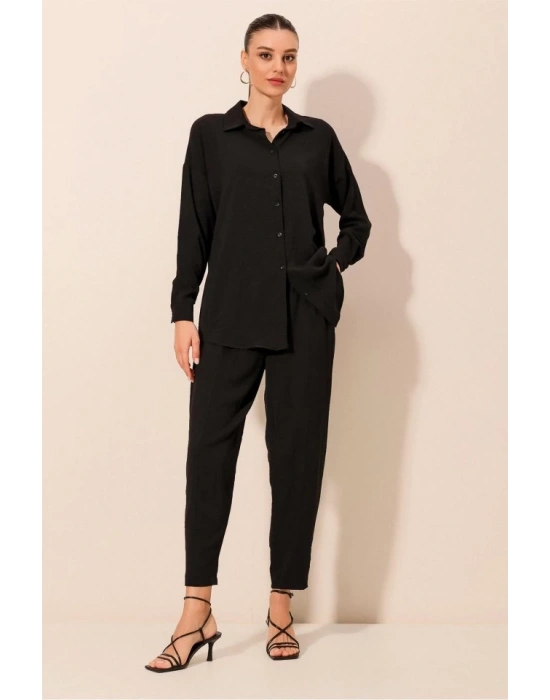 6593 Oversize İkili Takım  Siyah