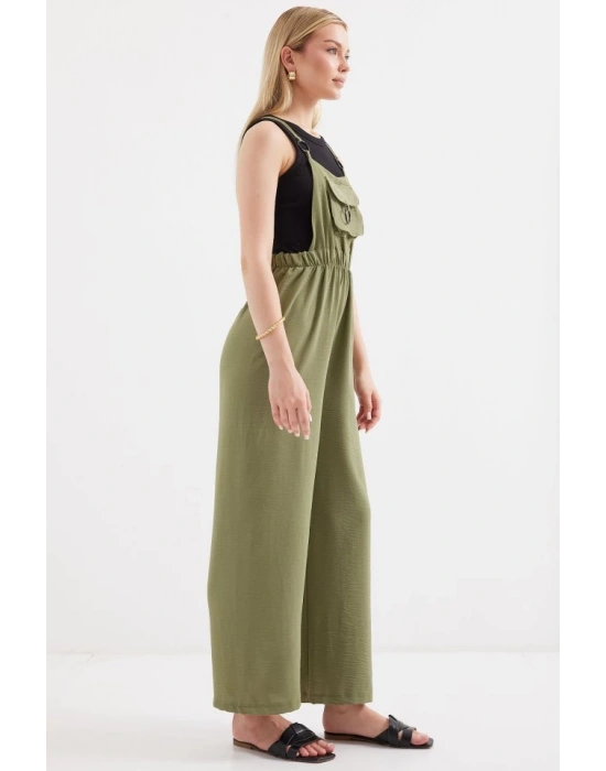 7023 Askılı Bahçıvan Tulum  Haki