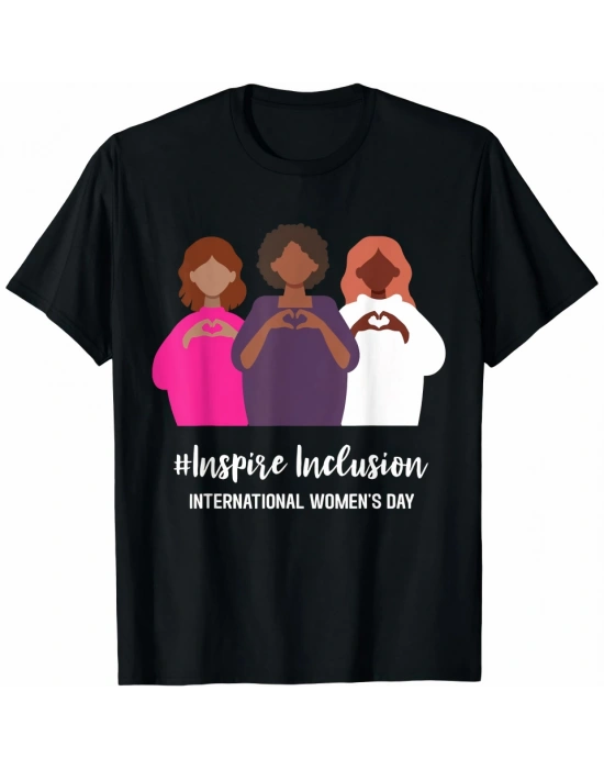 8 art Dünya Kadınlar Günü İçin Özel Baskılı Tshirt  iyah