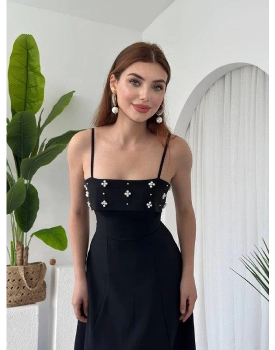 Acco Taş Detaylı Elbise