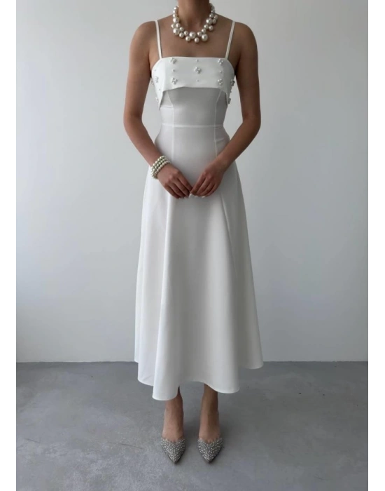 Acco Taş Detaylı Elbise