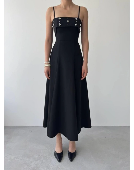 Acco Taş Detaylı Elbise