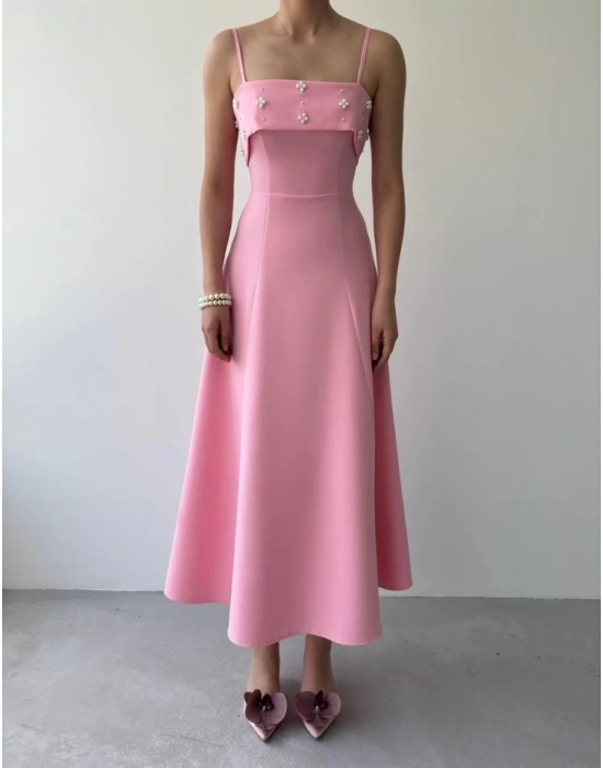 Acco Taş Detaylı Elbise