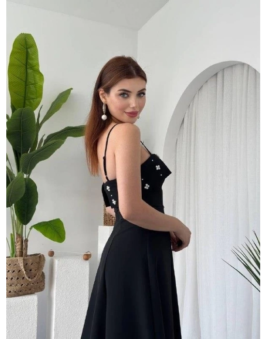 Acco Taş Detaylı Elbise
