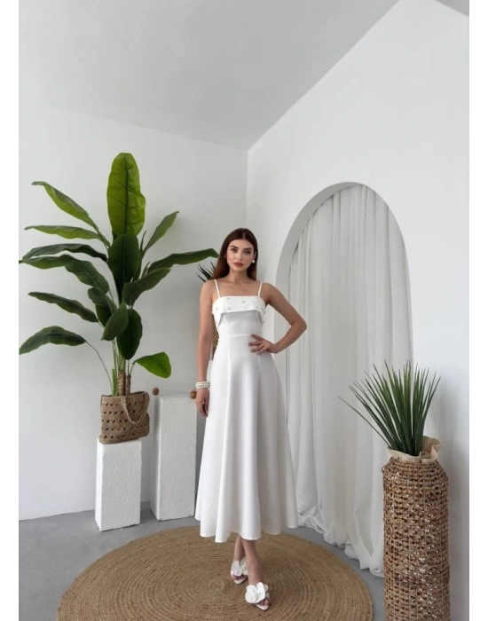 Acco Taş Detaylı Elbise