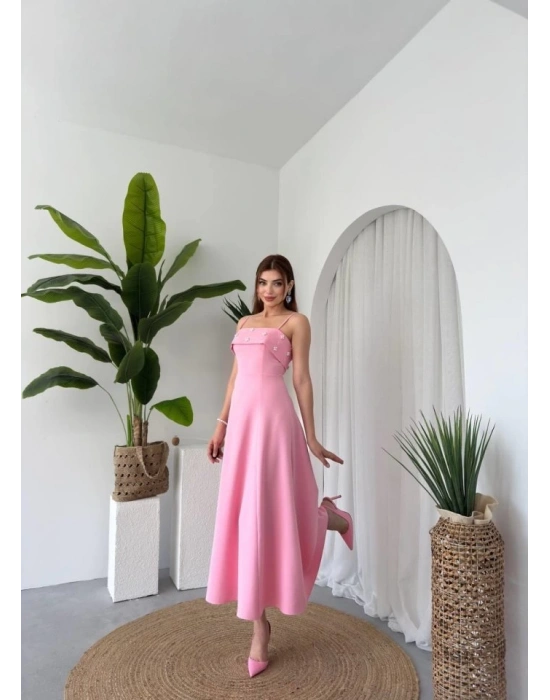 Acco Taş Detaylı Elbise