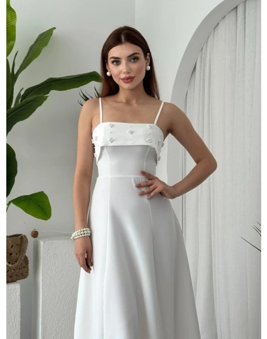 Acco Taş Detaylı Elbise