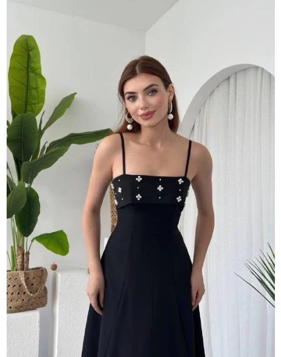 Acco Taş Detaylı Elbise