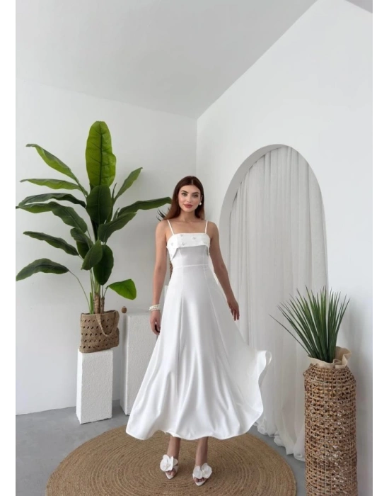 Acco Taş Detaylı Elbise