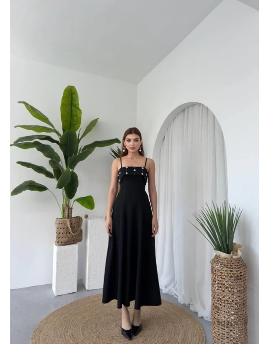 Acco Taş Detaylı Elbise