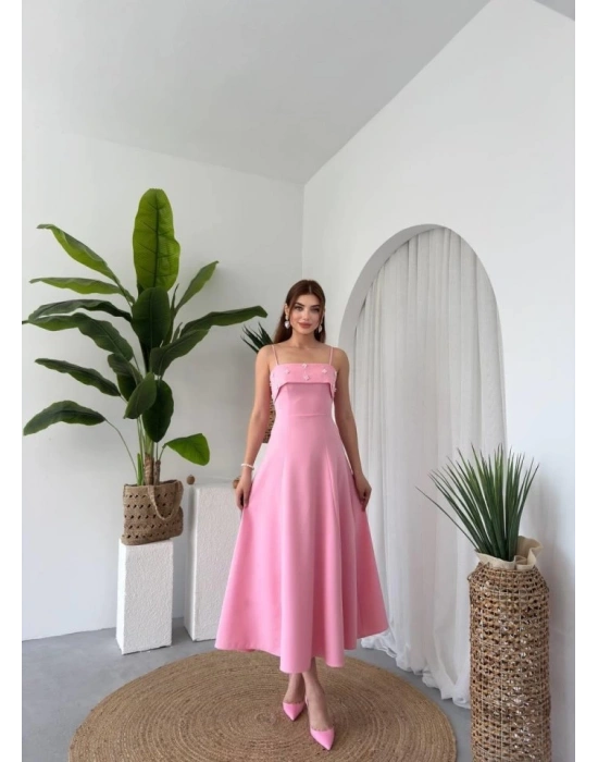 Acco Taş Detaylı Elbise