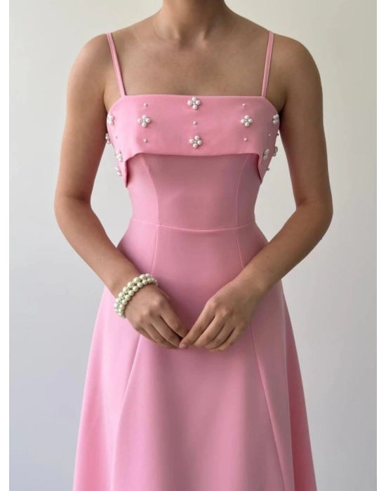 Acco Taş Detaylı Elbise