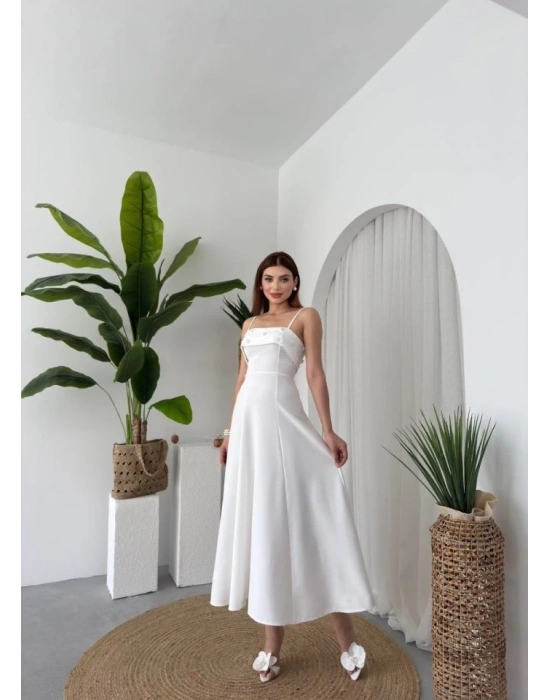 Acco Taş Detaylı Elbise