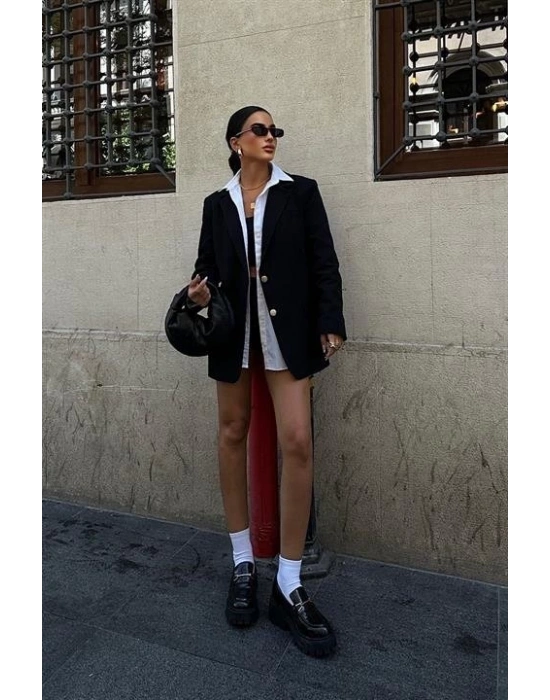 Agnes Blazer Keten Ceket6105