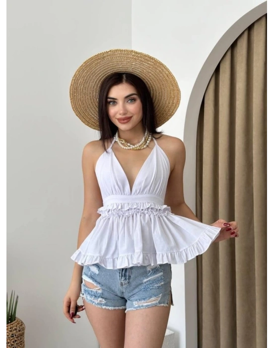 Agnes Sırt Detay Bluz