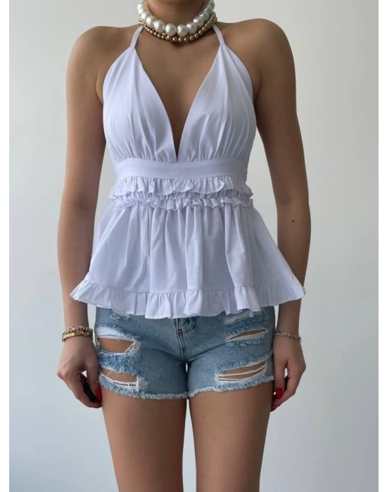 Agnes Sırt Detay Bluz