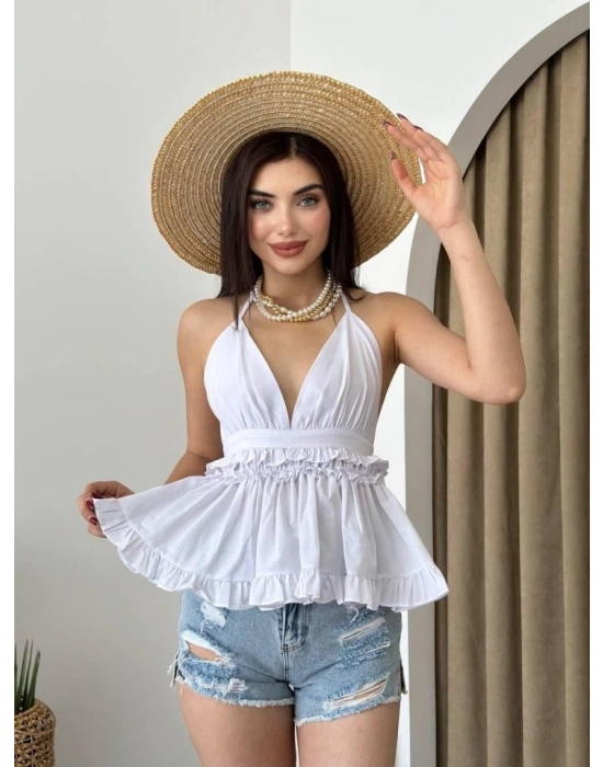 Agnes Sırt Detay Bluz