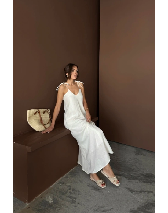 AKILI UZUN ALAŞ MÜLİN ELBİE  Beyaz