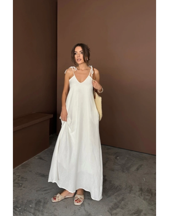 AKILI UZUN ALAŞ MÜLİN ELBİE  Beyaz