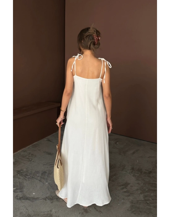 AKILI UZUN ALAŞ MÜLİN ELBİE  Beyaz