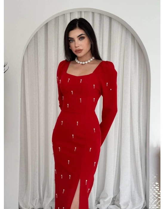 Akit İnci Detaylı Elbise