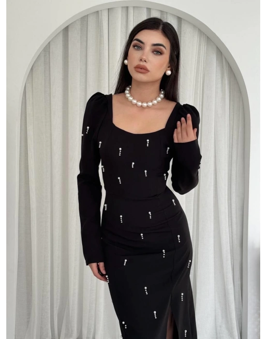 Akit İnci Detaylı Elbise