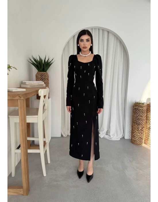 Akit İnci Detaylı Elbise