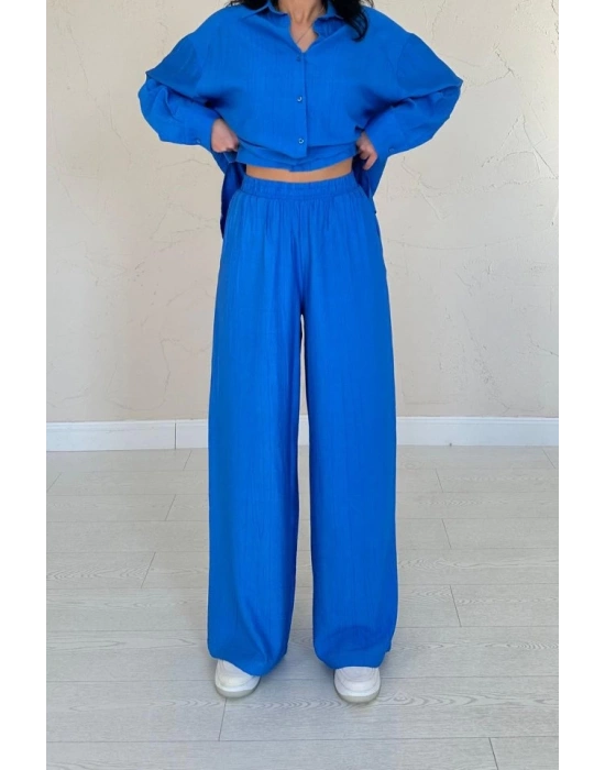 aks Alice Gömlek Ve Bol Kesim Pantolon Takım