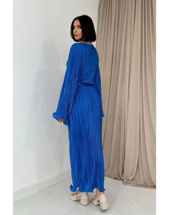 aks İspanyol Kol Piliseli Elbise