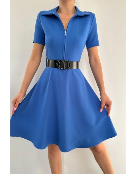 aks Kemerli por Elbise