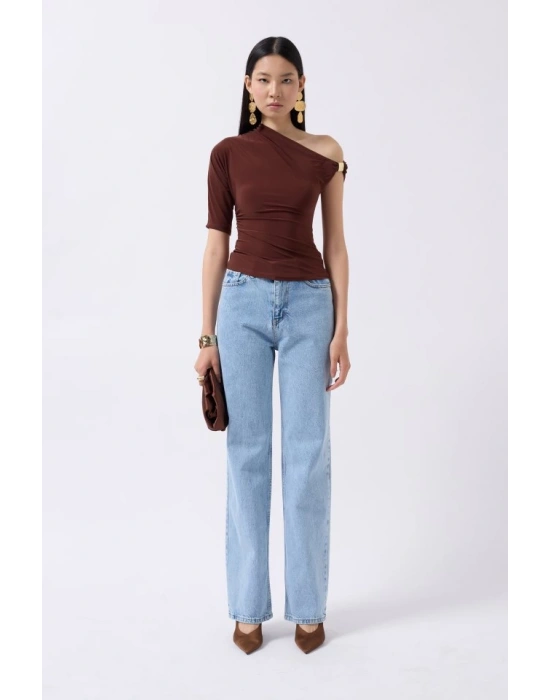 Aksesuar Detay Cutout Bluz