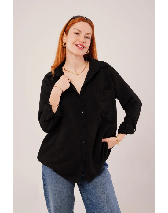 alaş Kesim Cepli iyah Gömlek