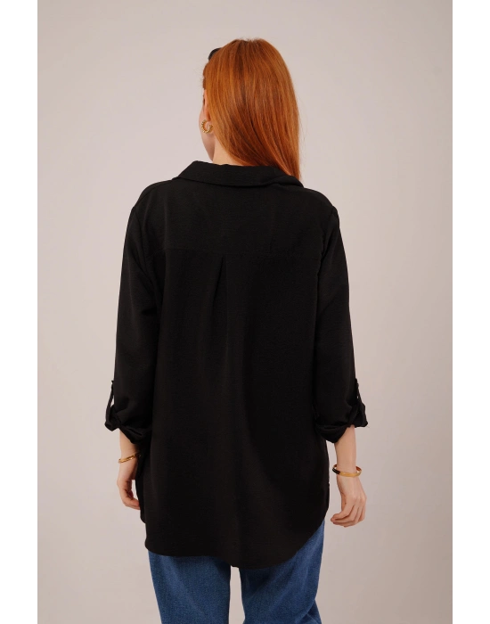 alaş Kesim Cepli iyah Gömlek