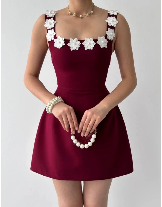 Alyosa Çiçek Detaylı Elbise