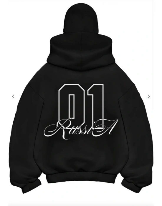 amuray Ninja Çift Kapşonlu ZIP Fermuarlı Kanguru Çepli Tam Fermuarlı Hoodie ön Ve Arka Baskılı aske Detaylı wetshirt  iyah