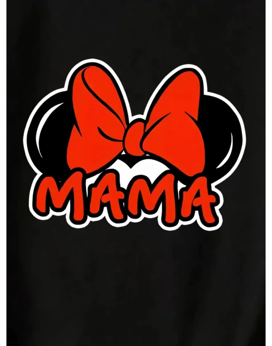 Anneler Günü Baskılı Tshirt  iyah