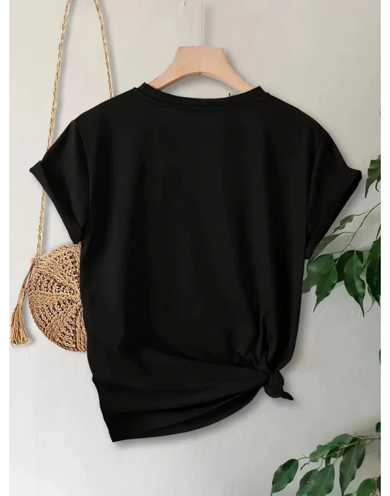 Anneler Günü Baskılı Tshirt  iyah