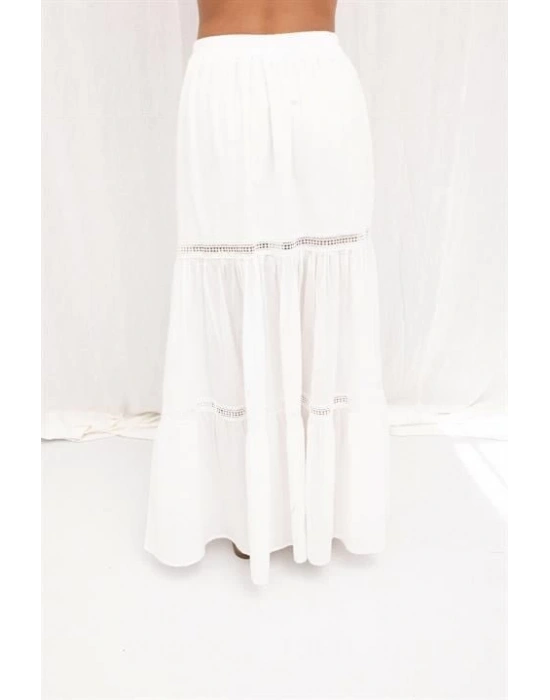 Annie Brode Şerit Detaylı Etek 4036