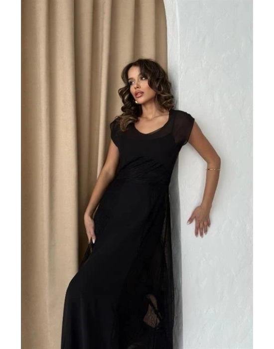 Archernar Şifon Tül Elbise 27048