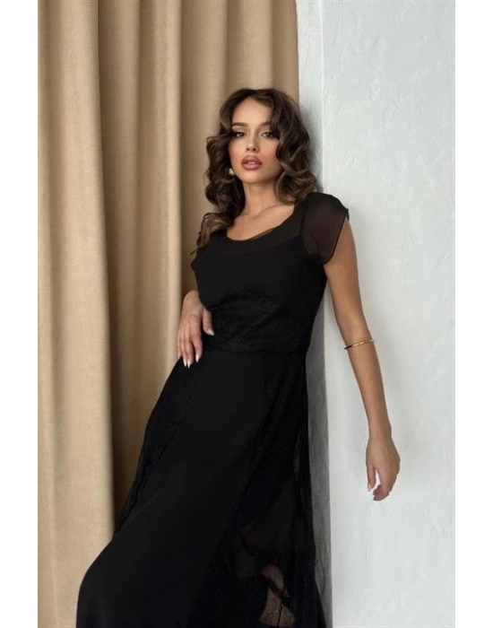 Archernar Şifon Tül Elbise 27048