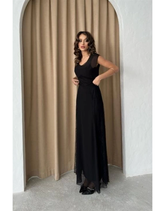 Archernar Şifon Tül Elbise 27048