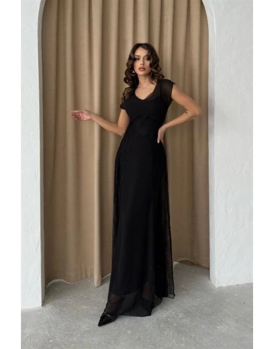 Archernar Şifon Tül Elbise 27048