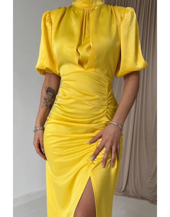 arı Büzgülü aten Elbise