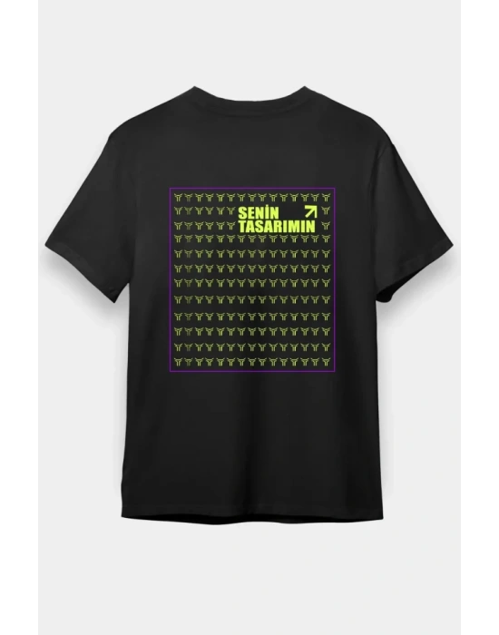 Arka 24/1 Düz Oversize Tshirt  iyah