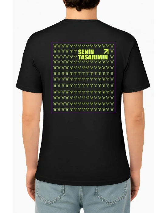 Arka 24/1 Düz Oversize Tshirt  iyah