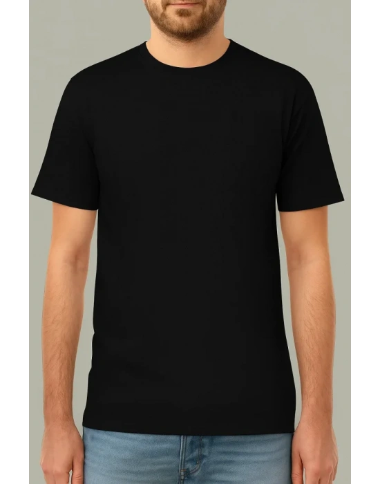 Arka 24/1 Düz Oversize Tshirt  iyah